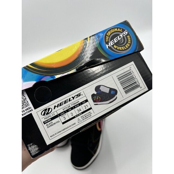 Heelys Propel 2.0 Black Rainbow Foil *READ* - Picture 2 of 7
